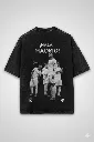 Black Acid wash oversized-tshirts